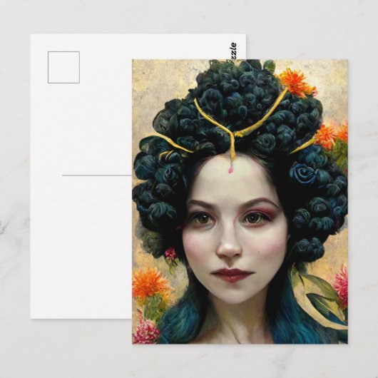 女性はがき ポストカード (正面/裏面)