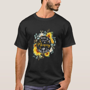 女性はすぐにママになる2023ひまわり新しいママ Tシャツ