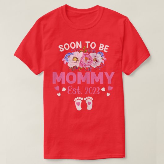 女性はすぐにママになる2023妊娠アナウンクス Tシャツ (デザイン正面)