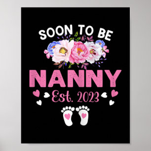 女性はすぐにNanny Est 2023妊娠になる ポスター