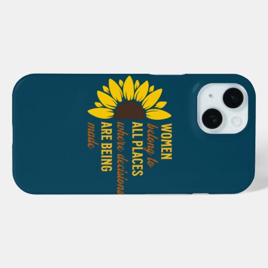 女性はすべての場所に属するiPhone / iPadケース Case-Mate iPhoneケース (裏面 (横))