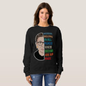 女性はすべての場所に所属Ruth Bader Ginsburg Rbg スウェットシャツ (正面フル)