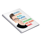 女性はすべての場所に所属Ruth Bader Ginsburg Rbg ノートブック (右側)