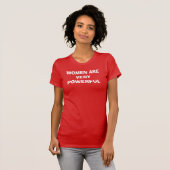 女性はとてもパワフル Tee Tシャツ (正面フル)