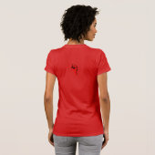 女性はとてもパワフル Tee Tシャツ (裏面フル)