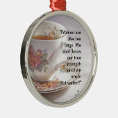 女性はのよう…です メタルオーナメント (右)