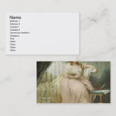 女性はアンの芸術家の妻、c.1790-180を電話しました 名刺 (正面/裏面)