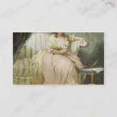 女性はアンの芸術家の妻、c.1790-180を電話しました 名刺 (裏面)