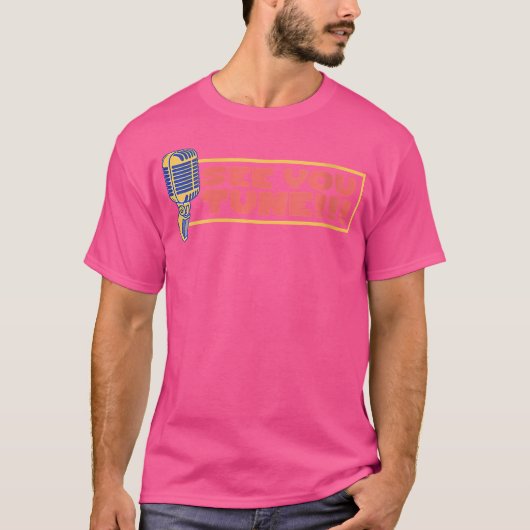 女性はオペラ歌手の音楽Fをチューニングクラシカルするのを見る Tシャツ (正面)