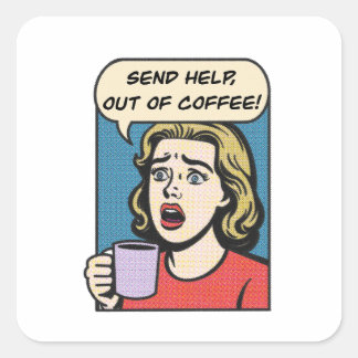 女性はコーヒーをコーヒーから救済出す必要がある スクエアシール