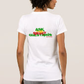 女性はタンクを頼みます(白い) Tシャツ (裏面)