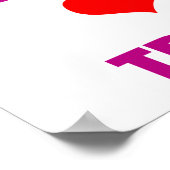 女性はトランプにトランプ女性を愛する ポスター (角)