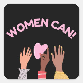 女性はフェミニストになれる スクエアシール