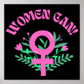 女性はフェミニストになれる ポスター (正面)