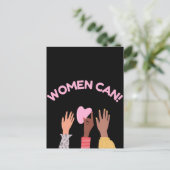 女性はフェミニストになれる ポストカード (スタンド正面)