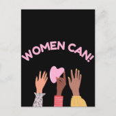女性はフェミニストになれる ポストカード (正面)