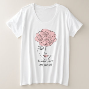 女性はプラスサイズのシャツを借りていない プラスサイズTシャツ
