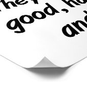 女性はベーコンのポスおもしろいター ポスター (角)