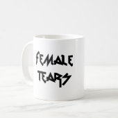 女性はマグを引き裂きます コーヒーマグカップ (正面左)