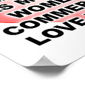 女性はヨーグルトを愛おもしろいするポスター ポスター (角)