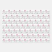 女性はワインのような50誕生日包装シート ラッピングペーパーシート (正面)