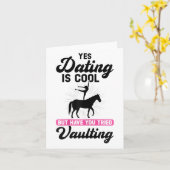 女性はヴォールティングの女の子を試した カード (黄色い花)