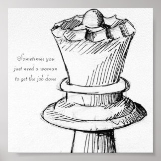 女性は仕事をポスターに仕上げる ポスター