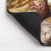 女性は休んでいる マウスパッド (コーナー)