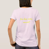 女性は何を? Tシャツ (裏面)