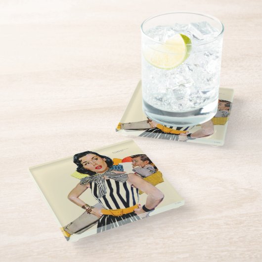 女性は侮辱された2 ガラスコースター (アングル)