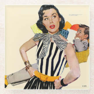 女性は侮辱された2 ガラスコースター