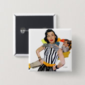 女性は侮辱された2 缶バッジ (正面&裏面)