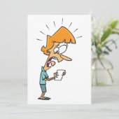 女性は叫び声を上げて外に出て招待状 招待状 (スタンド正面)