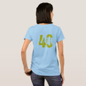 女性は合いましたT "ティム第40 "に Tシャツ (裏面フル)