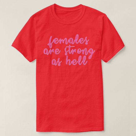 女性は地獄のフェミニズムのように強い1027 Tシャツ (デザイン正面)