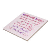 女性は天使です タイル (側面)