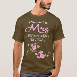 女性は妻に昇進Future Mrs Est 2022我々 Tシャツ