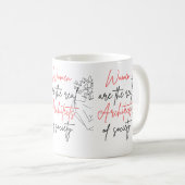 女性は建築家の実在マグである コーヒーマグカップ (正面右)