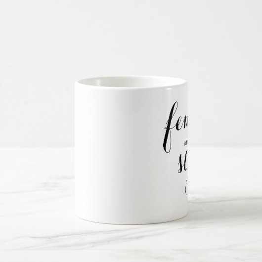 女性は強いコーヒーマグ コーヒーマグカップ (中央)