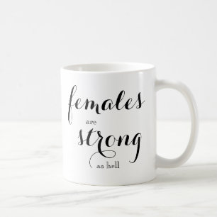 女性は強いコーヒーマグ コーヒーマグカップ
