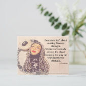 女性は強いポストカード ポストカード (スタンド正面)