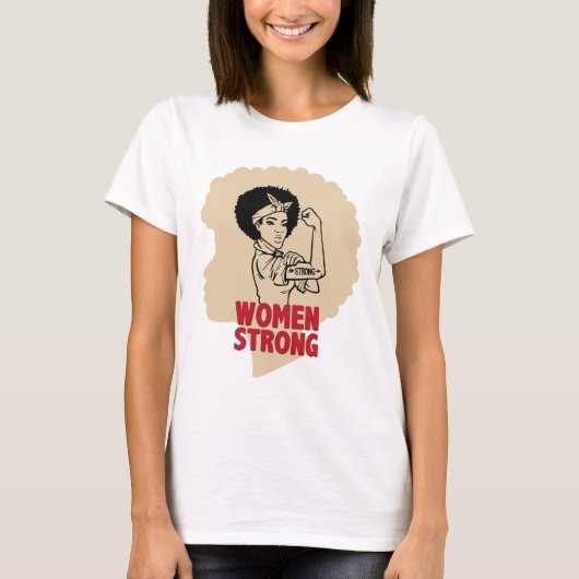 女性は強い Tシャツ (正面)