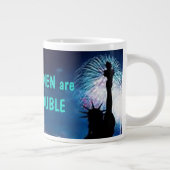 女性は扱いにく大手コーヒーマグ ジャンボコーヒーマグカップ (右)