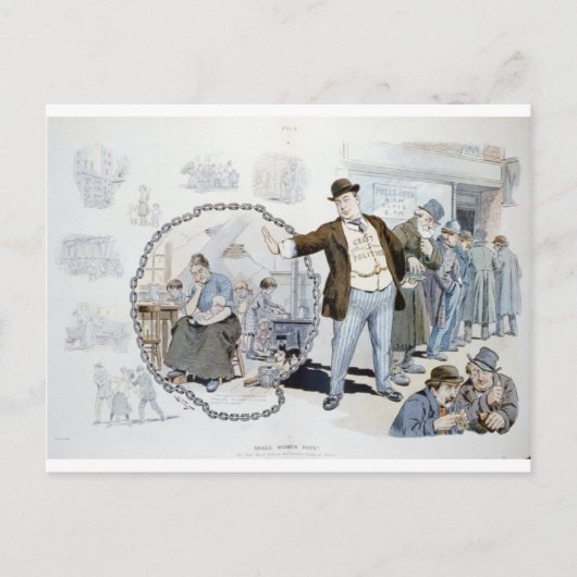 女性は投票するのか? ポストカード (正面)