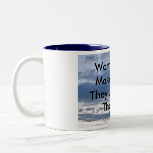 女性は散らかさない ツートーンマグカップ (左)