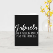 女性は普通のアブエラからファブエラのお母さんみたい カード (黄色い花)