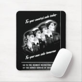 女性は最も近い徴募所に行きます マウスパッド (マウス)