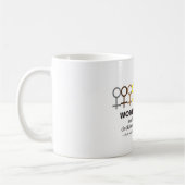 女性は正義ルスバダーギンズバーグRBG引用文 コーヒーマグカップ (左)