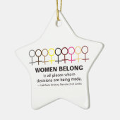 女性は正義ルスバダーギンズバーグRBG引用文 セラミックオーナメント (左)