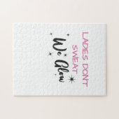 女性は汗を私たちグロージムJunkie ジグソーパズル (横)